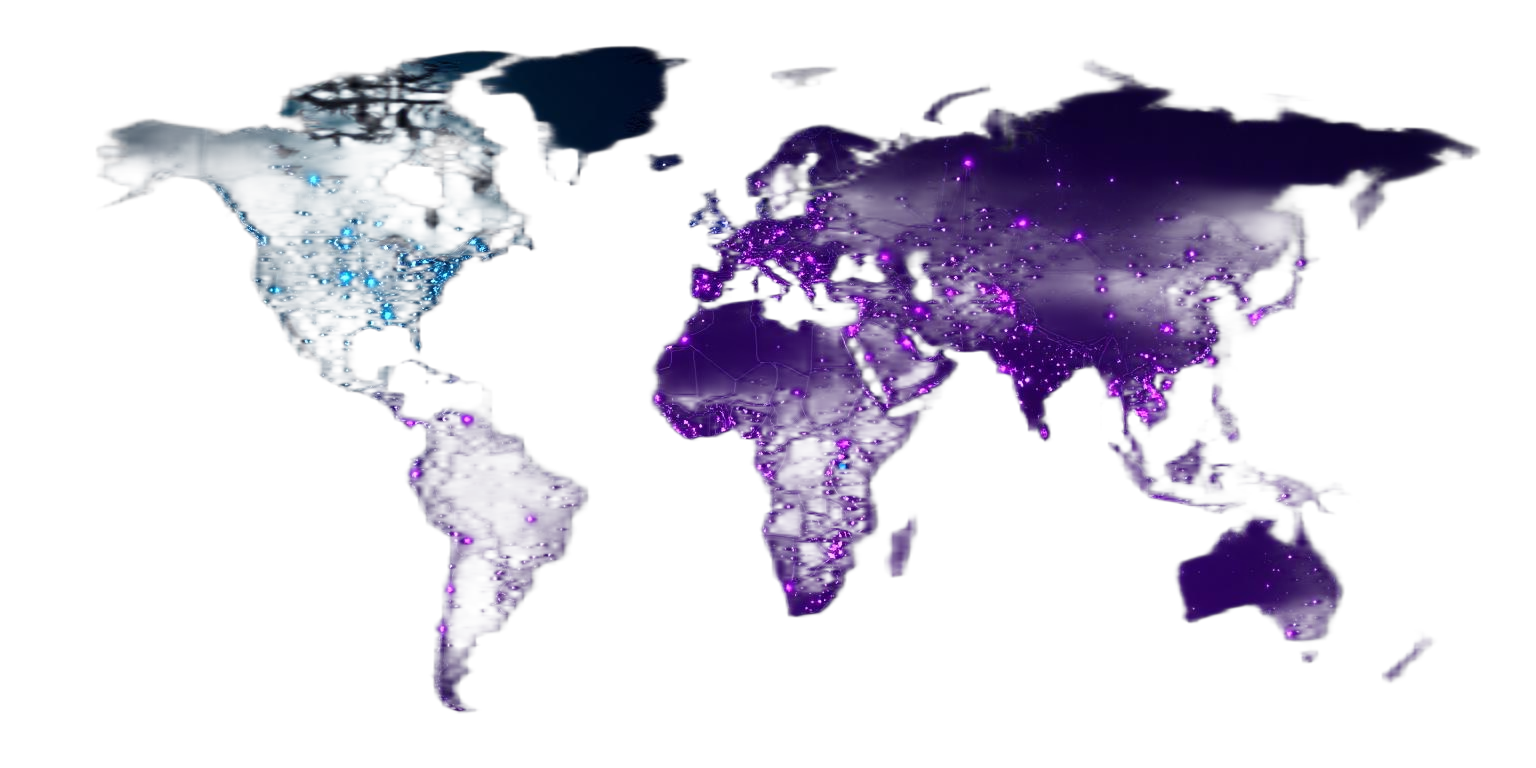 Global AI presence map